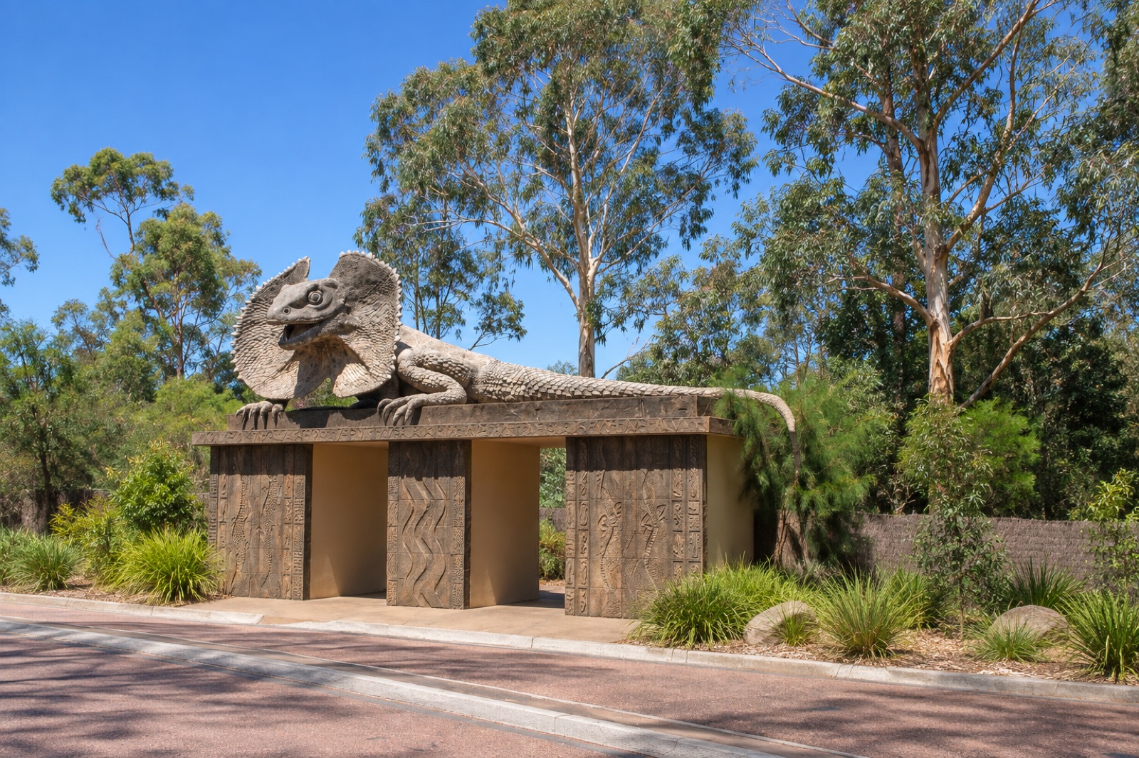 Bushland entrance grounds of the Australian Reptile Park at Somersby